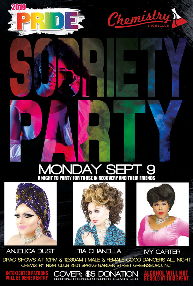 Sobriety Party Sept 9 Pride