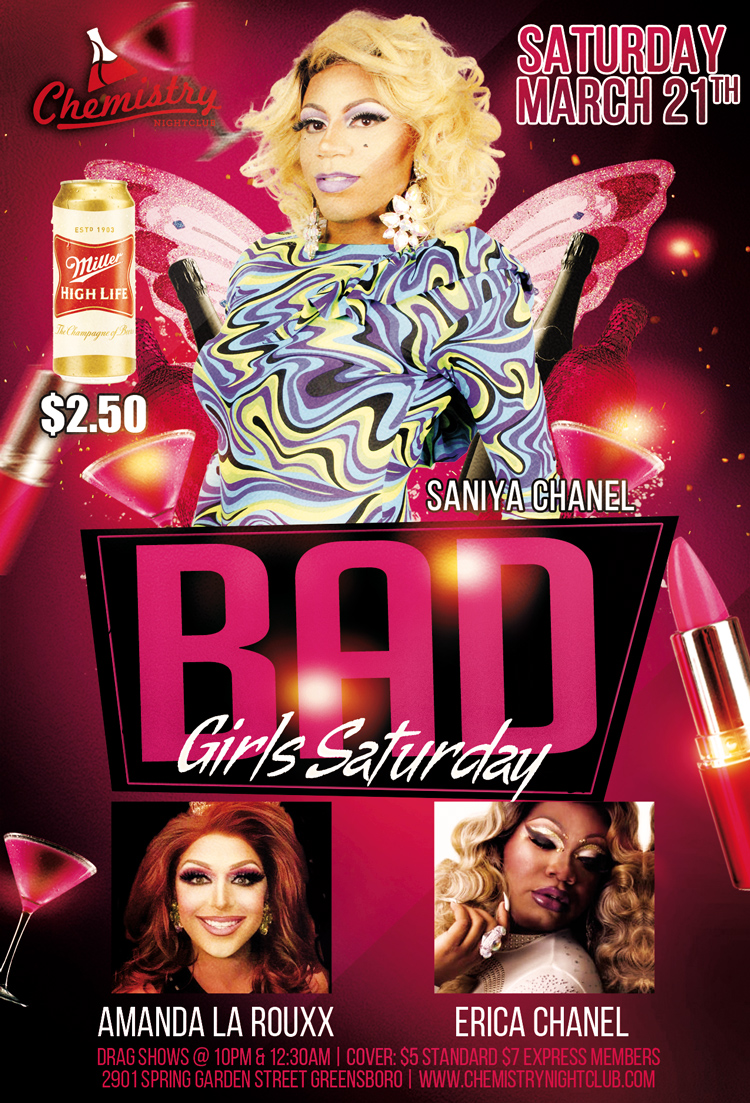 Bad Girls Saturday March 21