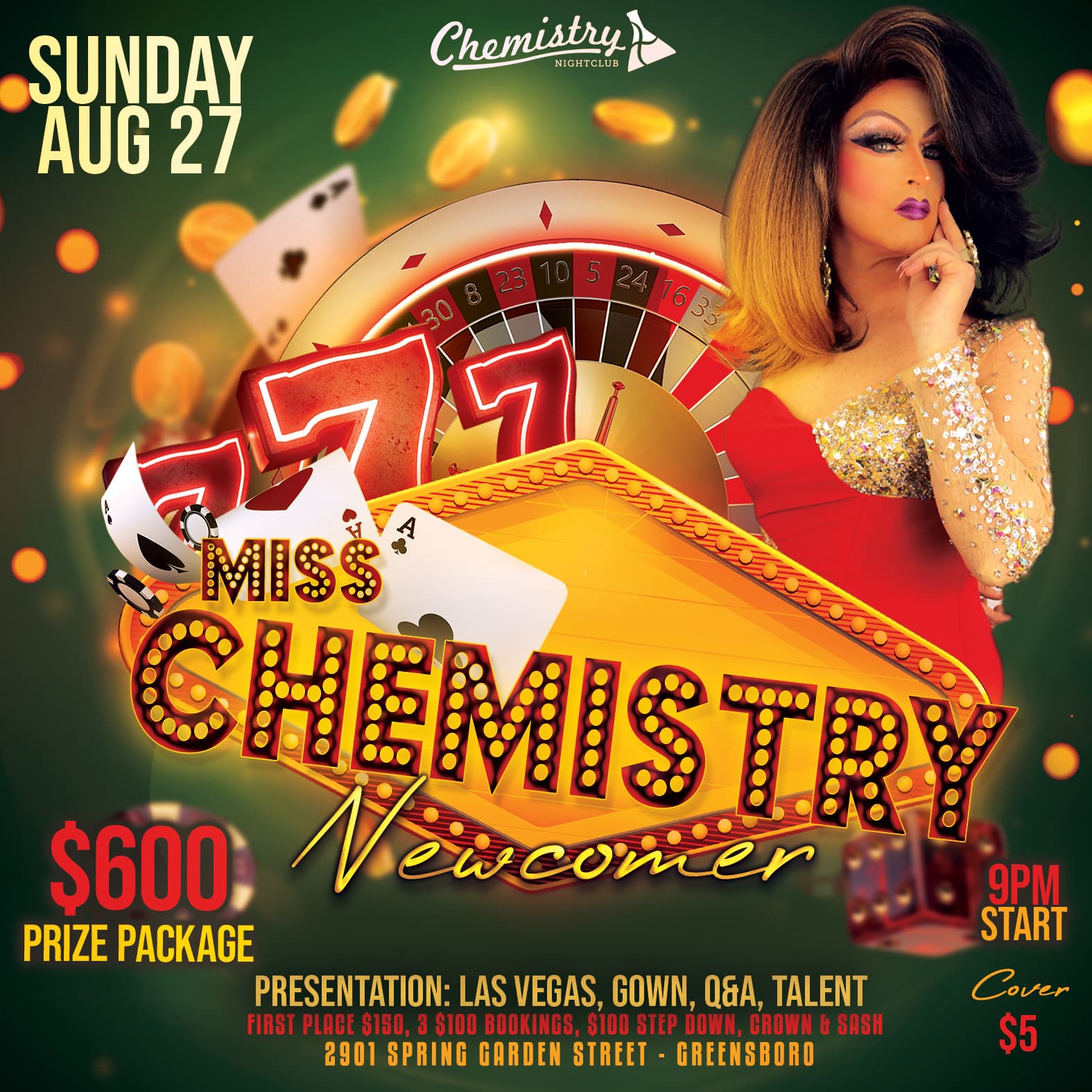 Miss Chemistry newcomer Aug 27